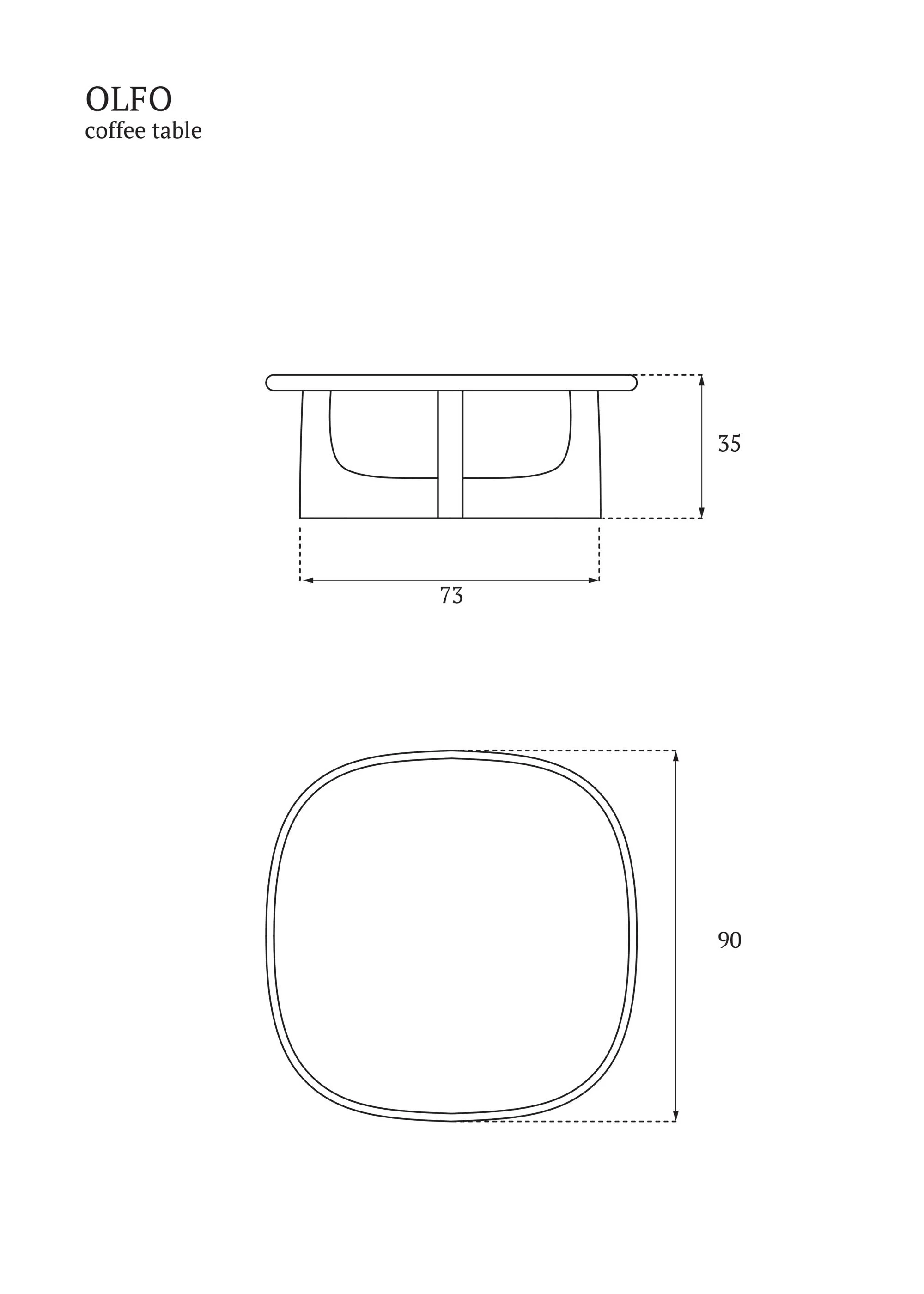 OLFO coffee table / Black oak - Image 4